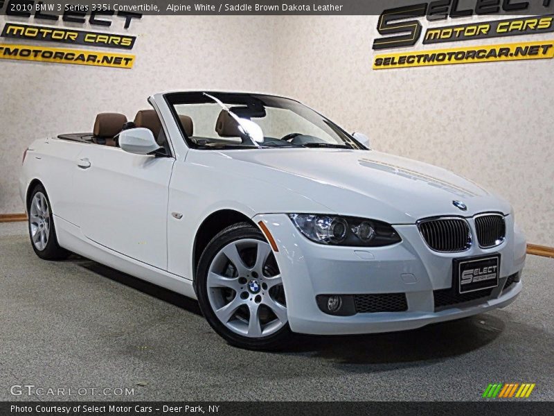 Alpine White / Saddle Brown Dakota Leather 2010 BMW 3 Series 335i Convertible