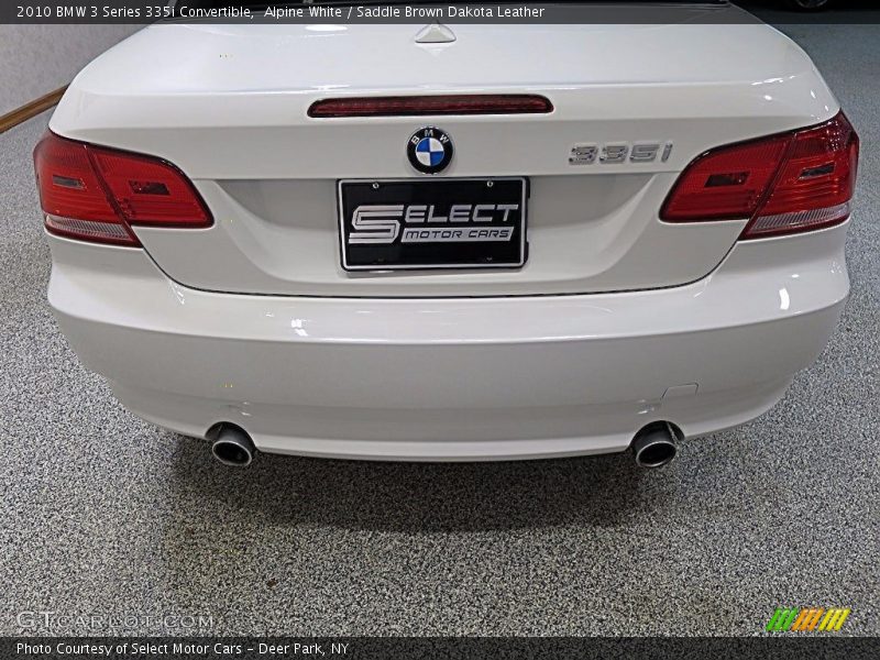 Alpine White / Saddle Brown Dakota Leather 2010 BMW 3 Series 335i Convertible