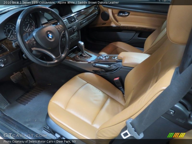 Alpine White / Saddle Brown Dakota Leather 2010 BMW 3 Series 335i Convertible