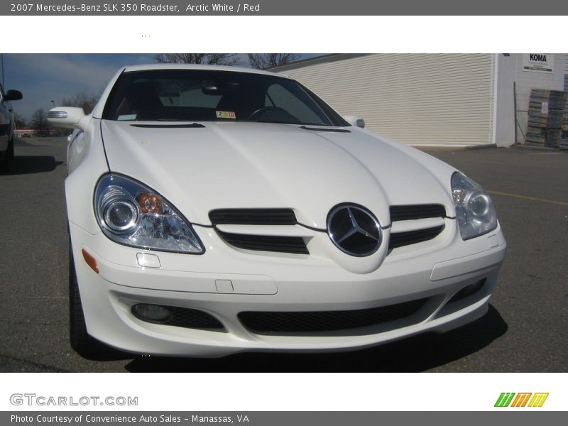 Arctic White / Red 2007 Mercedes-Benz SLK 350 Roadster