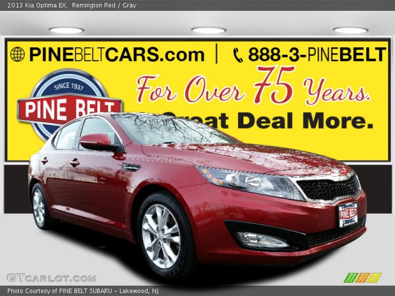 Remington Red / Gray 2013 Kia Optima EX