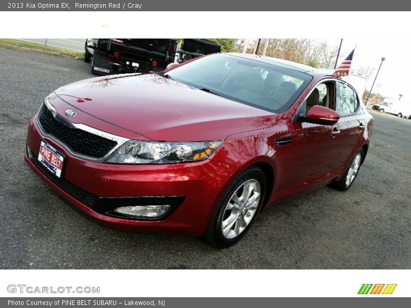 Remington Red / Gray 2013 Kia Optima EX