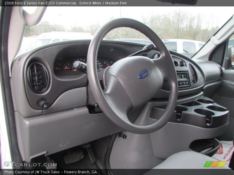 Oxford White / Medium Flint 2008 Ford E Series Van E150 Commercial