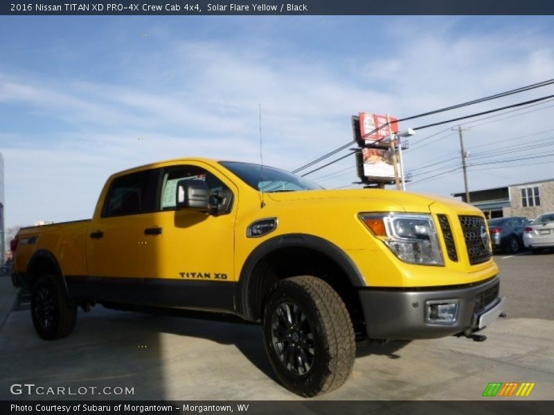 Solar Flare Yellow / Black 2016 Nissan TITAN XD PRO-4X Crew Cab 4x4