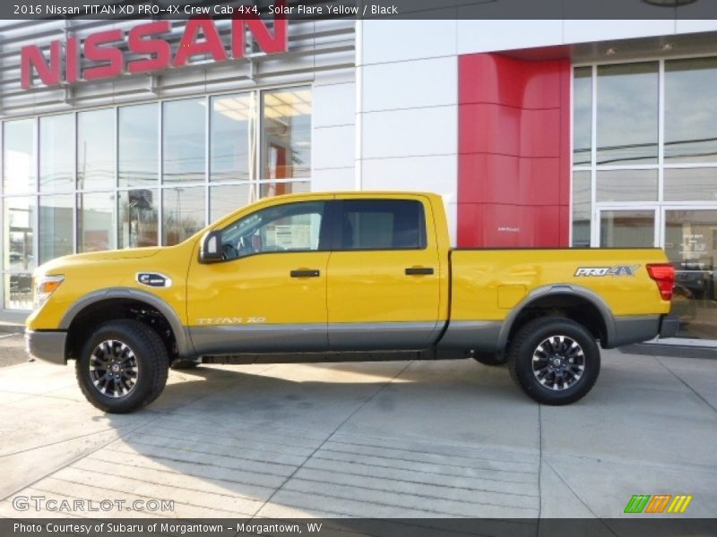 Solar Flare Yellow / Black 2016 Nissan TITAN XD PRO-4X Crew Cab 4x4