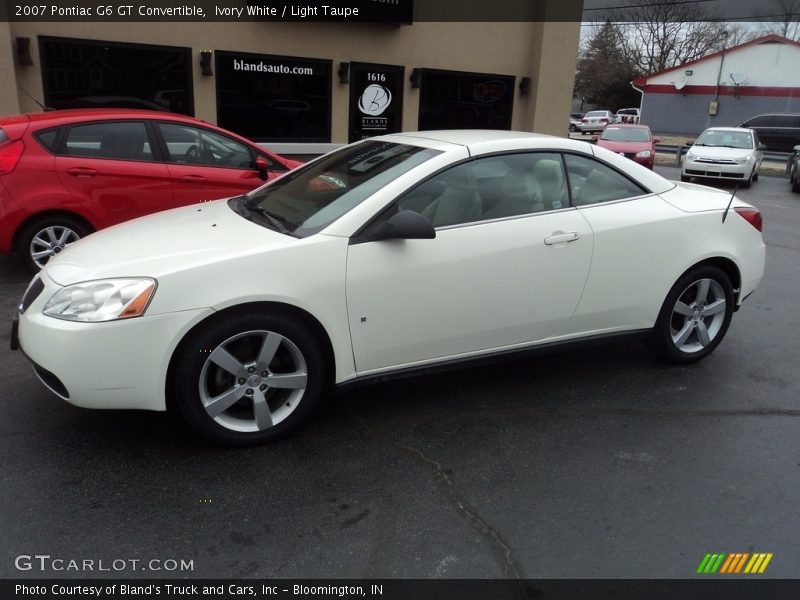Ivory White / Light Taupe 2007 Pontiac G6 GT Convertible
