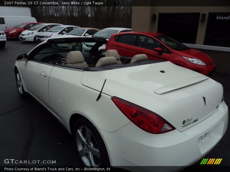 Ivory White / Light Taupe 2007 Pontiac G6 GT Convertible
