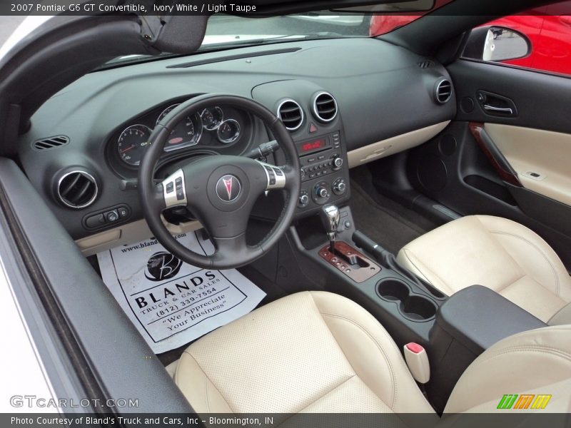 Ivory White / Light Taupe 2007 Pontiac G6 GT Convertible