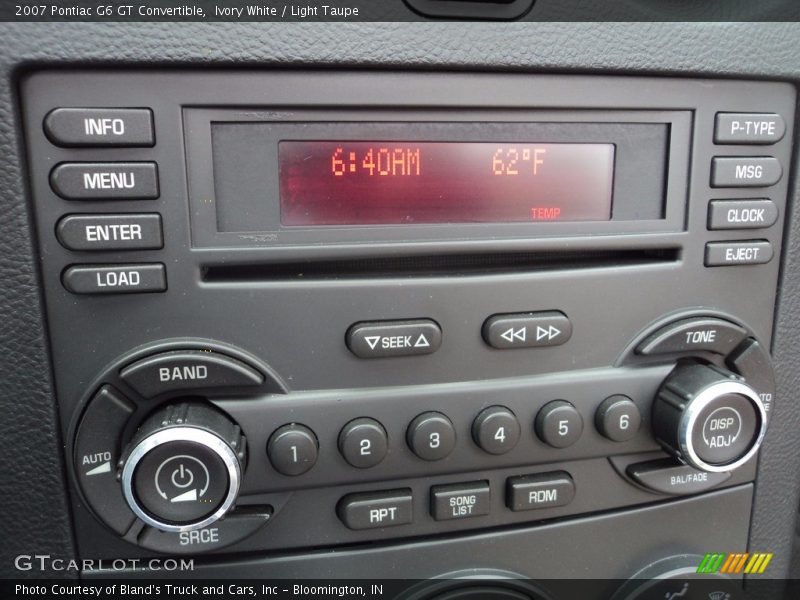 Ivory White / Light Taupe 2007 Pontiac G6 GT Convertible
