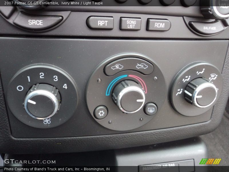 Ivory White / Light Taupe 2007 Pontiac G6 GT Convertible