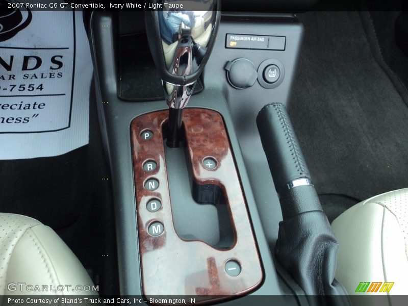 Ivory White / Light Taupe 2007 Pontiac G6 GT Convertible