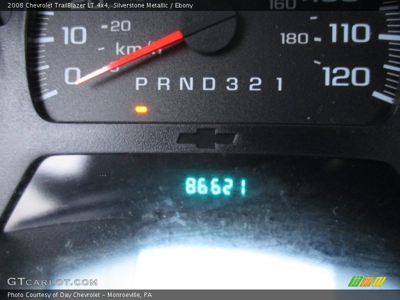 Silverstone Metallic / Ebony 2008 Chevrolet TrailBlazer LT 4x4