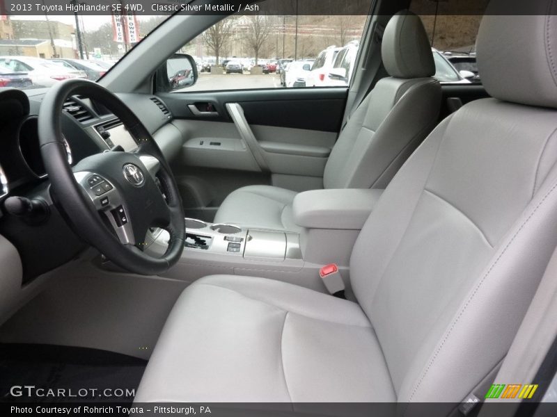 Classic Silver Metallic / Ash 2013 Toyota Highlander SE 4WD
