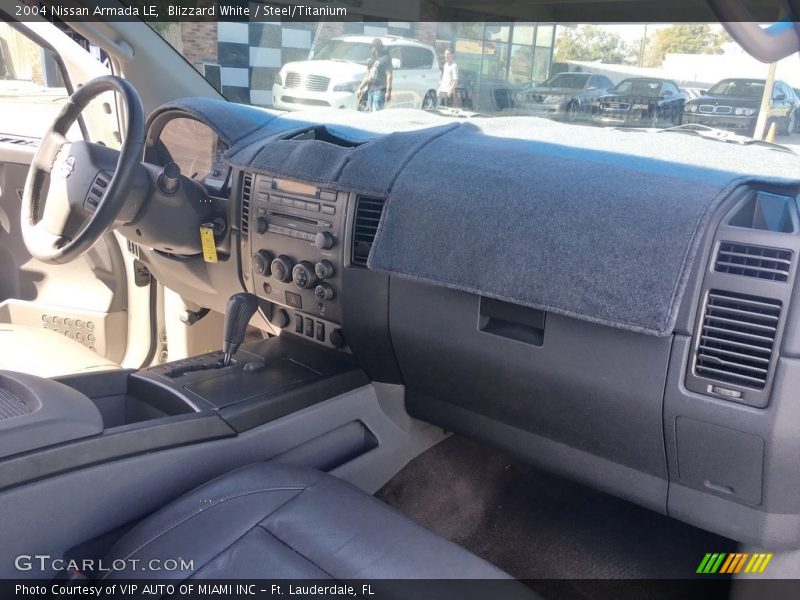 Blizzard White / Steel/Titanium 2004 Nissan Armada LE