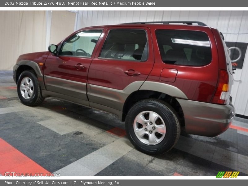 Merlot Pearl Red Metallic / Medium Pebble Beige 2003 Mazda Tribute ES-V6 4WD