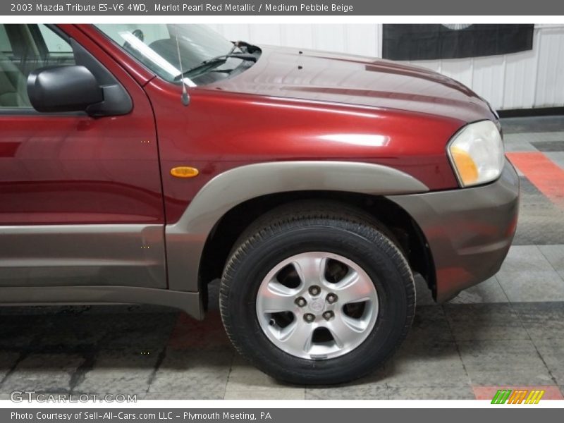 Merlot Pearl Red Metallic / Medium Pebble Beige 2003 Mazda Tribute ES-V6 4WD