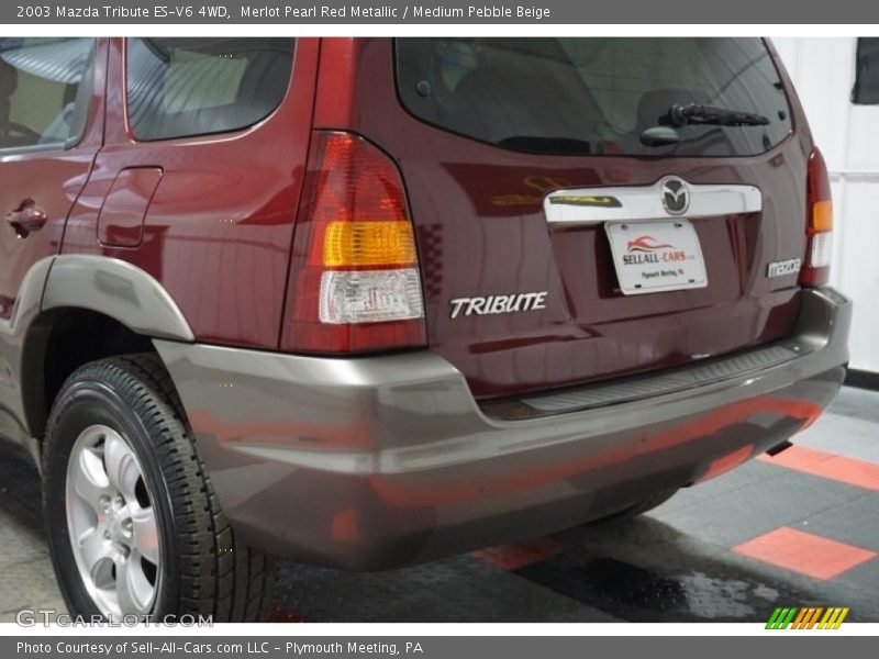 Merlot Pearl Red Metallic / Medium Pebble Beige 2003 Mazda Tribute ES-V6 4WD