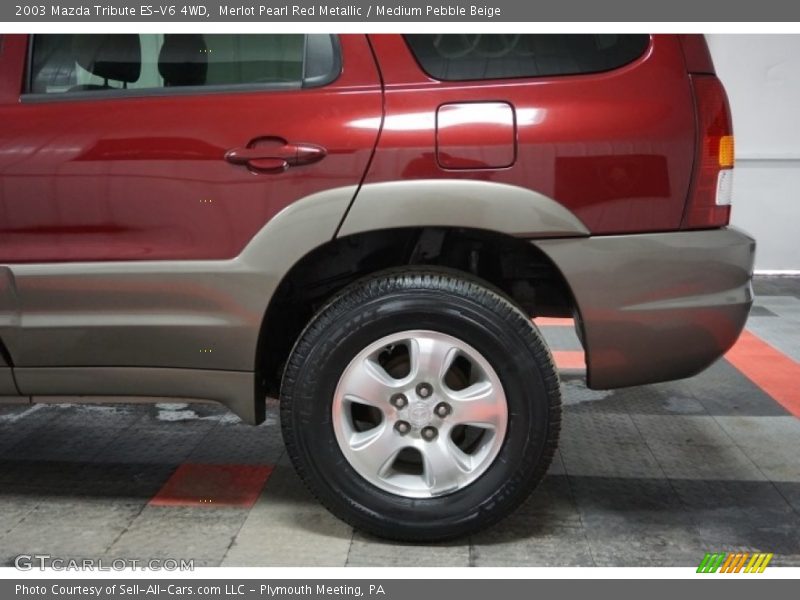 Merlot Pearl Red Metallic / Medium Pebble Beige 2003 Mazda Tribute ES-V6 4WD