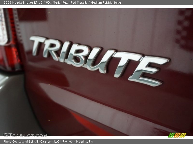 Merlot Pearl Red Metallic / Medium Pebble Beige 2003 Mazda Tribute ES-V6 4WD