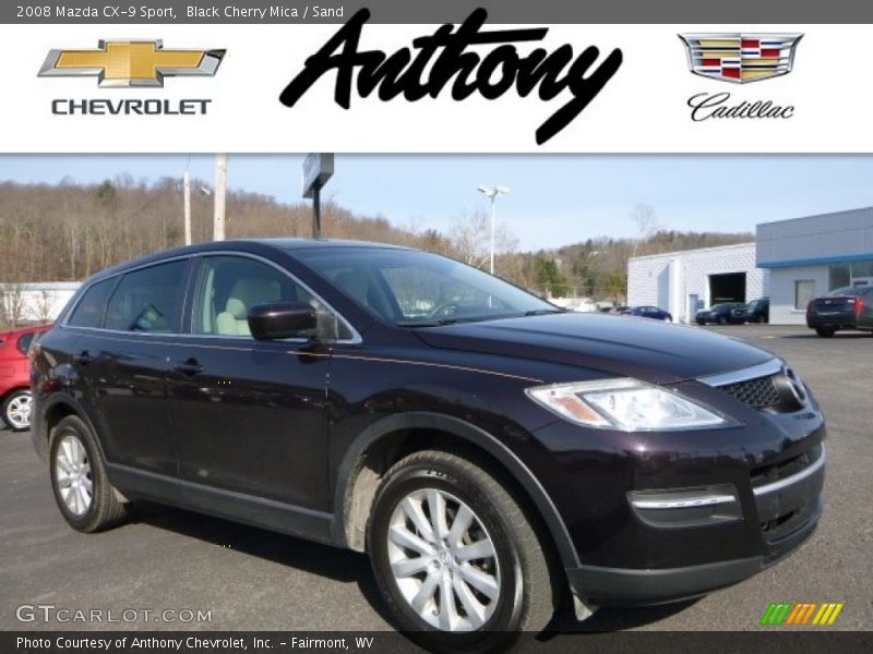 Black Cherry Mica / Sand 2008 Mazda CX-9 Sport