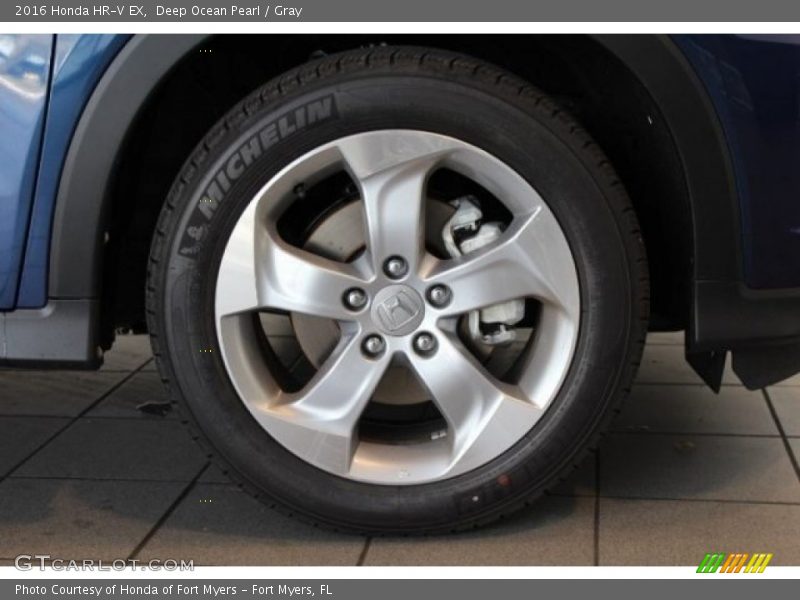 Deep Ocean Pearl / Gray 2016 Honda HR-V EX