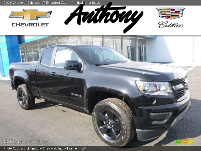Black / Jet Black 2016 Chevrolet Colorado LT Extended Cab 4x4