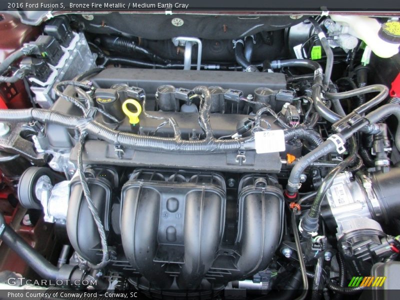 Bronze Fire Metallic / Medium Earth Gray 2016 Ford Fusion S