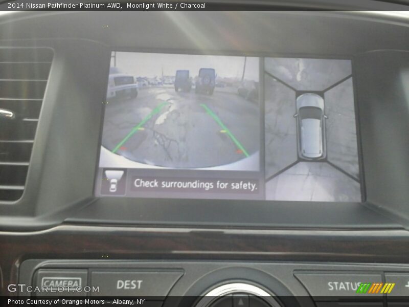 Moonlight White / Charcoal 2014 Nissan Pathfinder Platinum AWD