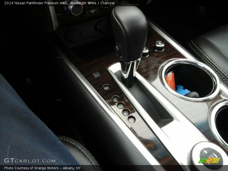 Moonlight White / Charcoal 2014 Nissan Pathfinder Platinum AWD