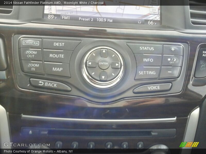 Moonlight White / Charcoal 2014 Nissan Pathfinder Platinum AWD