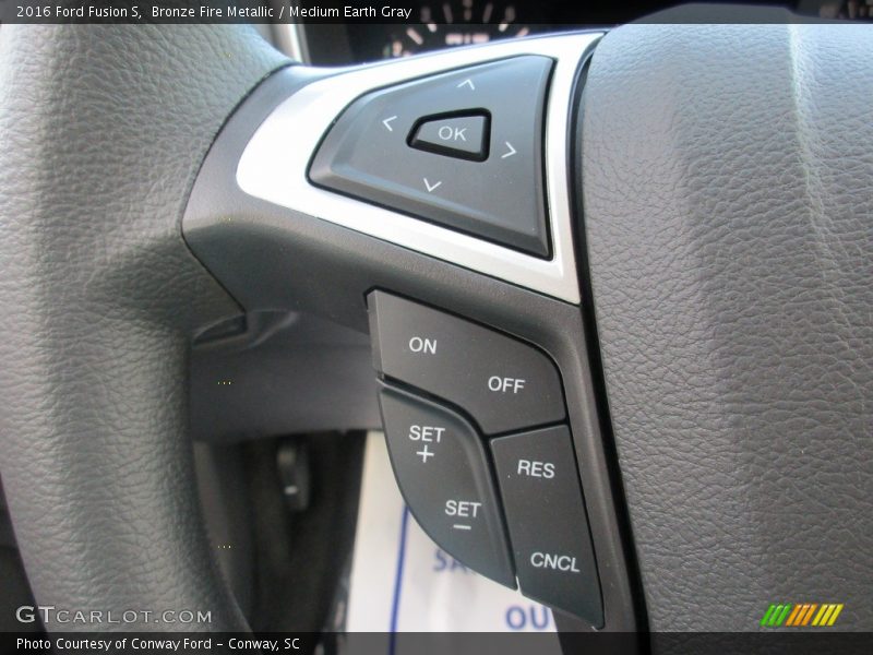 Bronze Fire Metallic / Medium Earth Gray 2016 Ford Fusion S