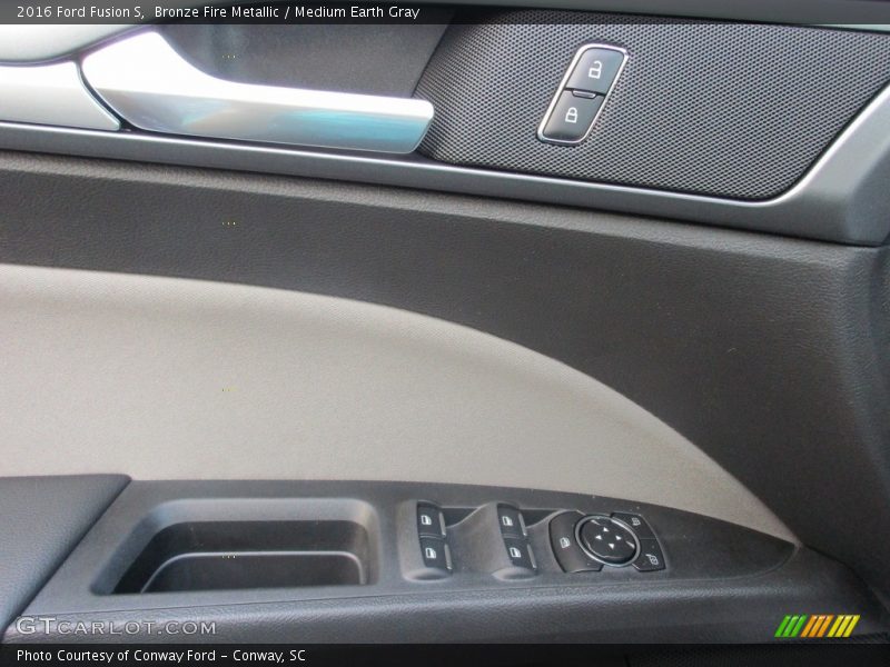 Bronze Fire Metallic / Medium Earth Gray 2016 Ford Fusion S