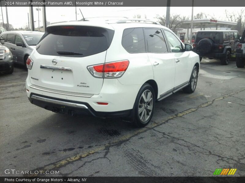 Moonlight White / Charcoal 2014 Nissan Pathfinder Platinum AWD