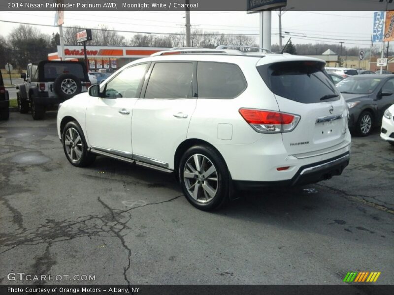 Moonlight White / Charcoal 2014 Nissan Pathfinder Platinum AWD