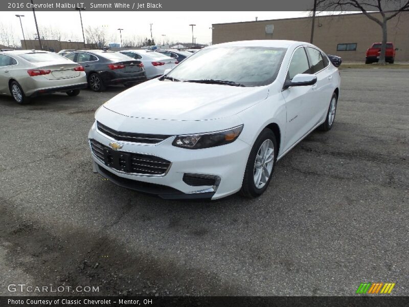 Summit White / Jet Black 2016 Chevrolet Malibu LT