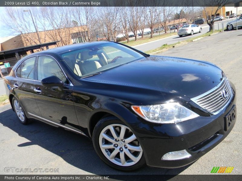 Obsidian Black / Cashmere Beige 2009 Lexus LS 460