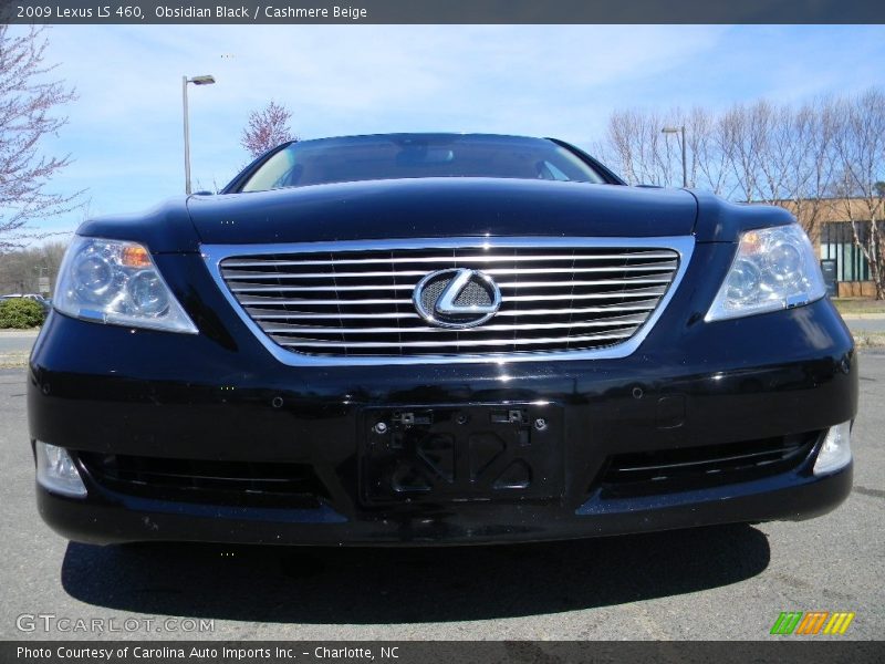 Obsidian Black / Cashmere Beige 2009 Lexus LS 460