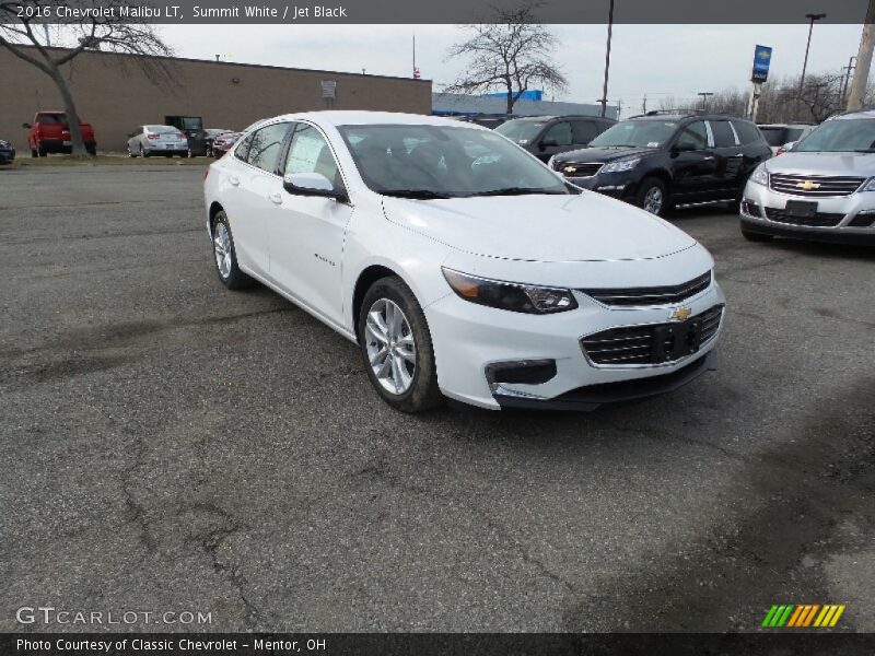 Summit White / Jet Black 2016 Chevrolet Malibu LT