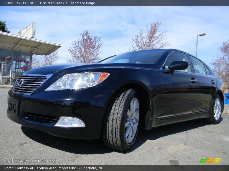 Obsidian Black / Cashmere Beige 2009 Lexus LS 460