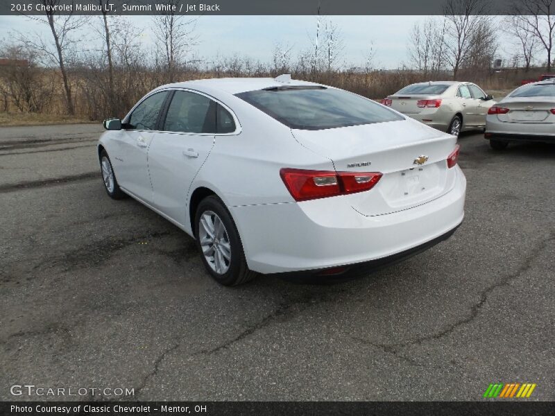 Summit White / Jet Black 2016 Chevrolet Malibu LT