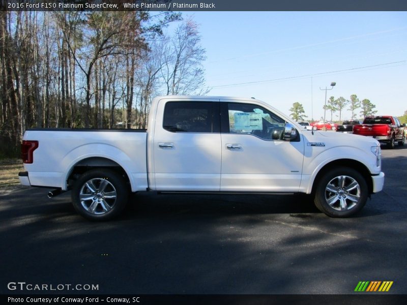 White Platinum / Platinum Black 2016 Ford F150 Platinum SuperCrew