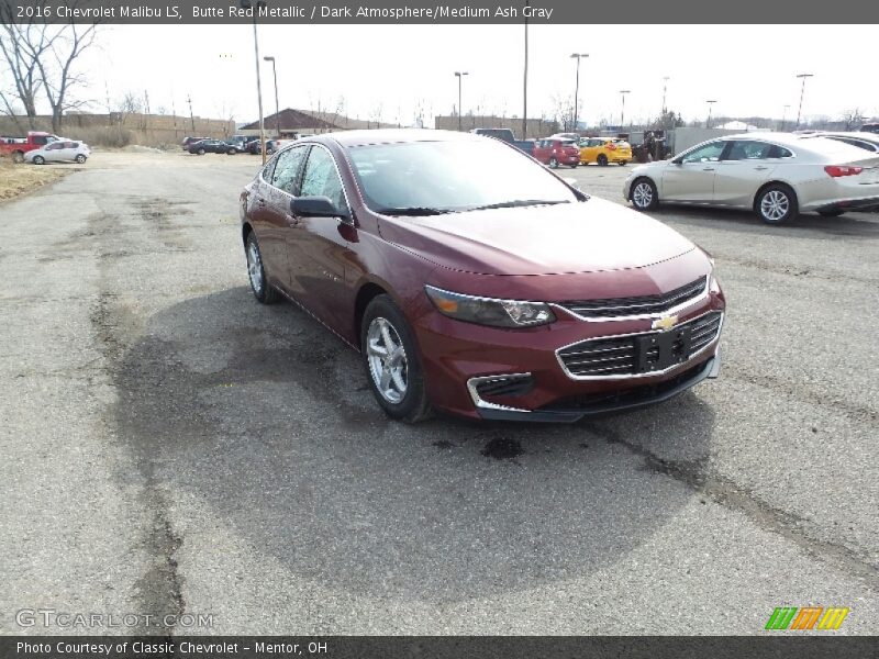 Butte Red Metallic / Dark Atmosphere/Medium Ash Gray 2016 Chevrolet Malibu LS