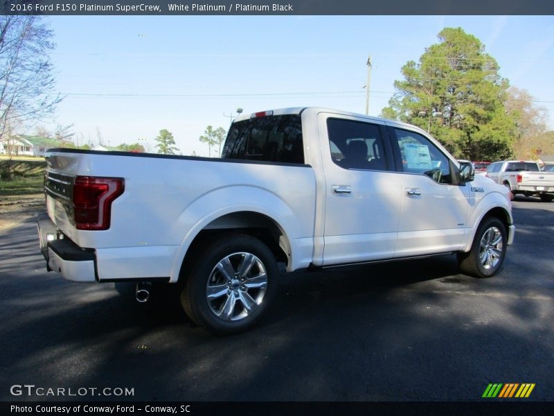 White Platinum / Platinum Black 2016 Ford F150 Platinum SuperCrew