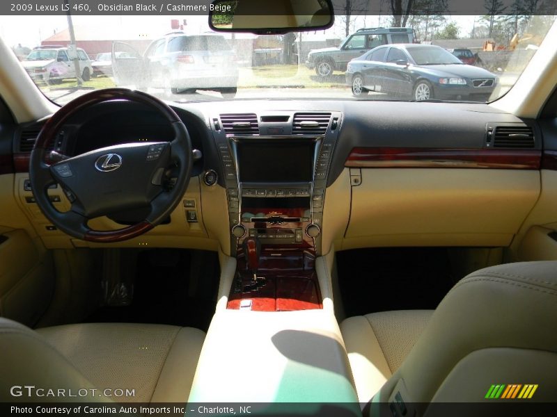 Obsidian Black / Cashmere Beige 2009 Lexus LS 460