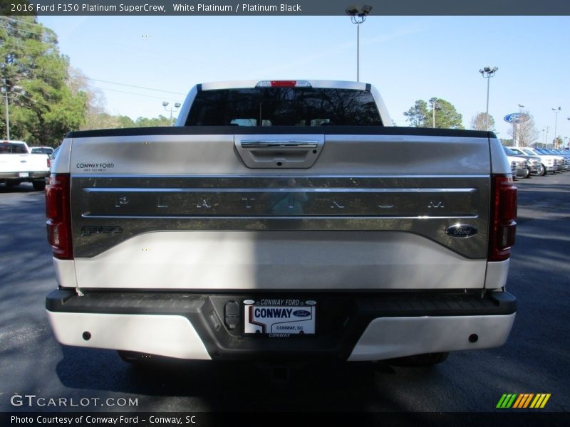 White Platinum / Platinum Black 2016 Ford F150 Platinum SuperCrew