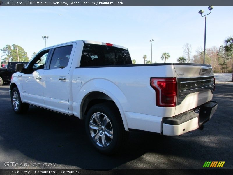 White Platinum / Platinum Black 2016 Ford F150 Platinum SuperCrew