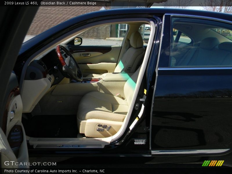 Obsidian Black / Cashmere Beige 2009 Lexus LS 460