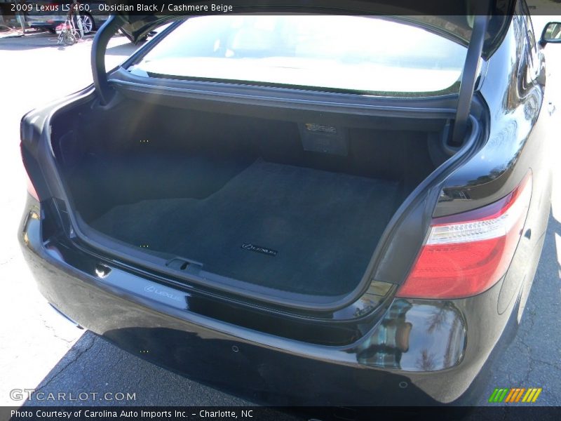 Obsidian Black / Cashmere Beige 2009 Lexus LS 460