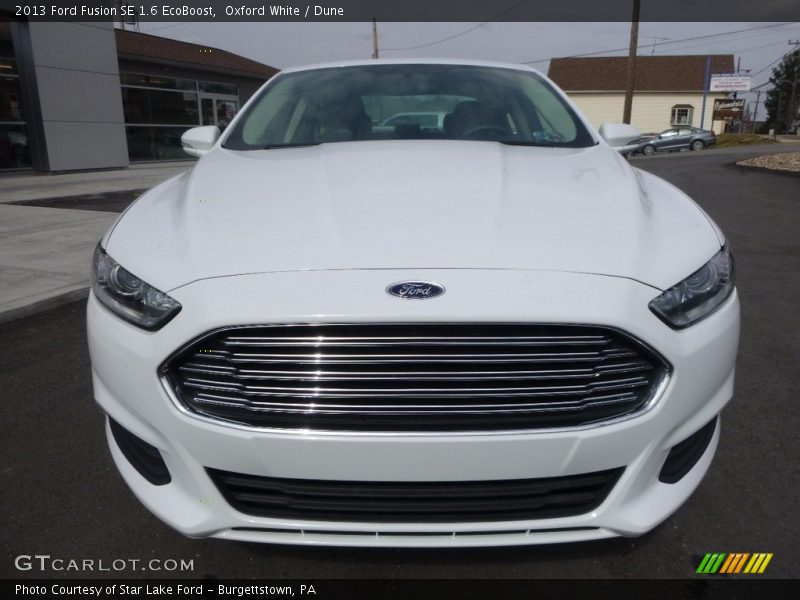 Oxford White / Dune 2013 Ford Fusion SE 1.6 EcoBoost