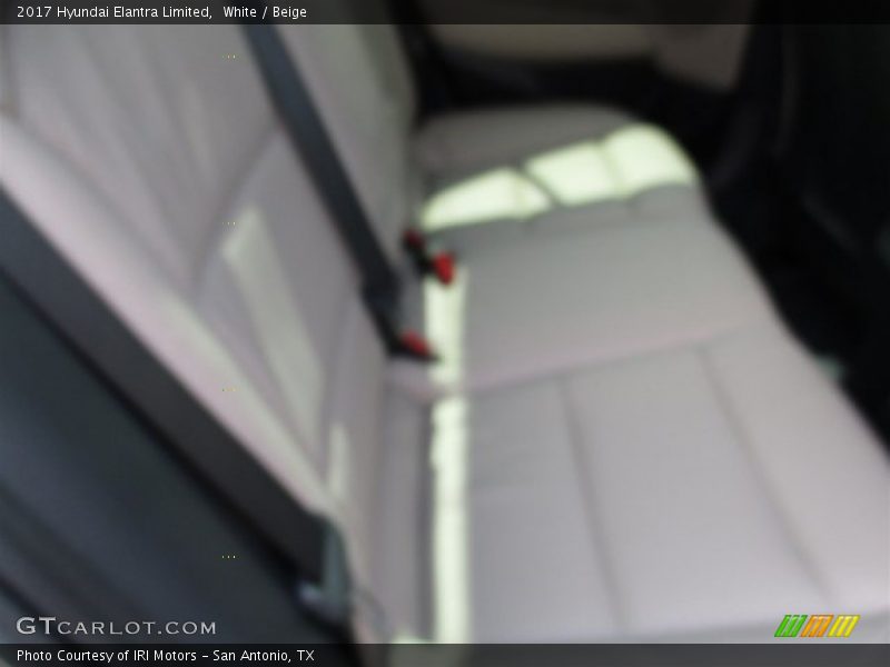 White / Beige 2017 Hyundai Elantra Limited
